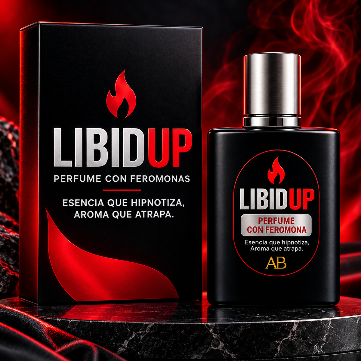 PERFUME VIRAL CON FEROMONAS LIBIDUP HOMBRE (30ML)