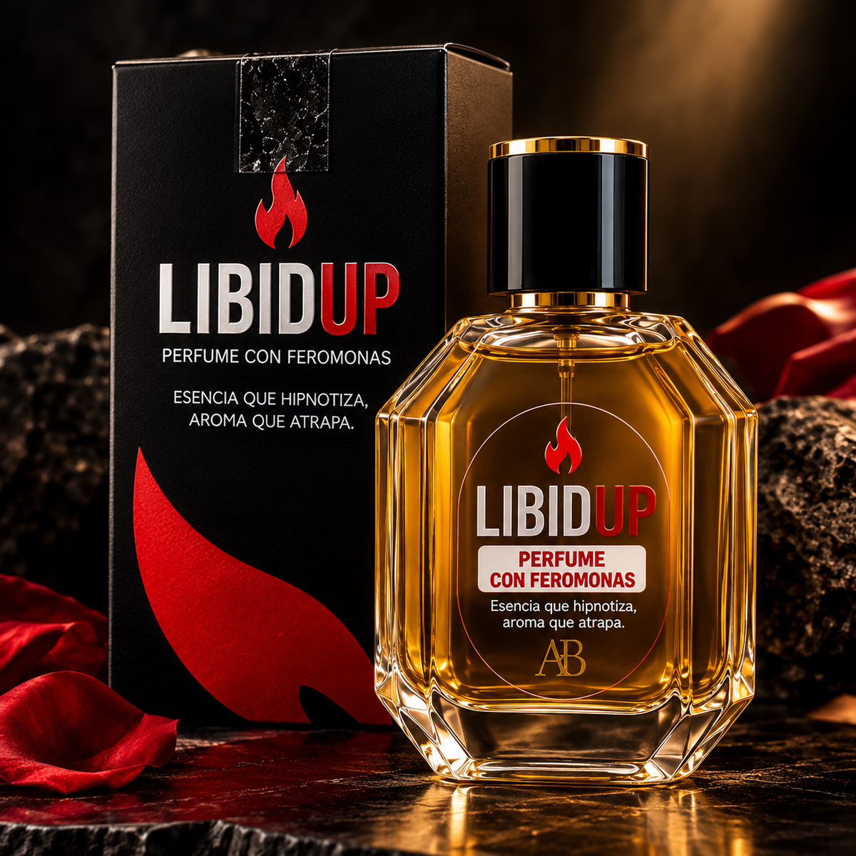 PERFUME VIRAL CON FEROMONAS LIBIDUP HOMBRE (50ML)
