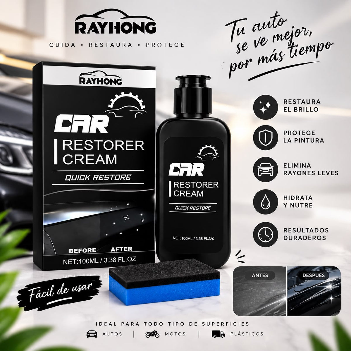 CREMA RESTAURADORA DE AUTO